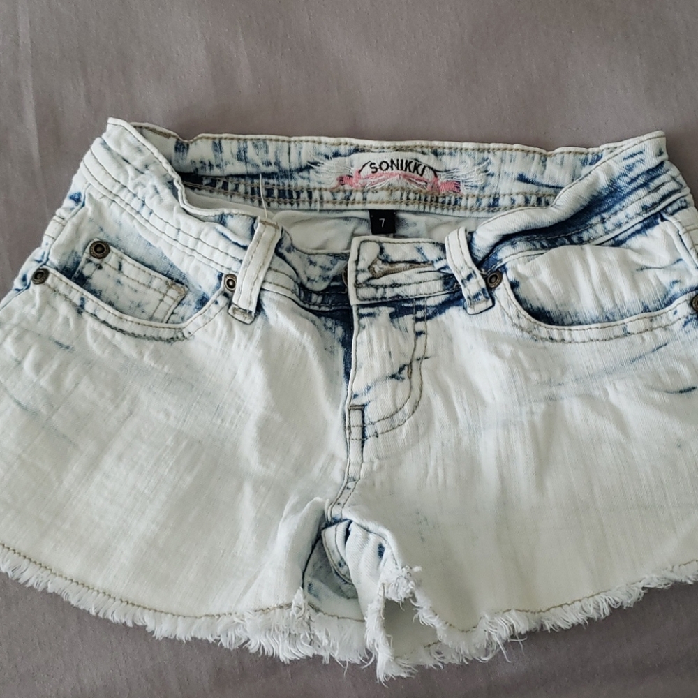 Sonikki light denim shorts girls 7